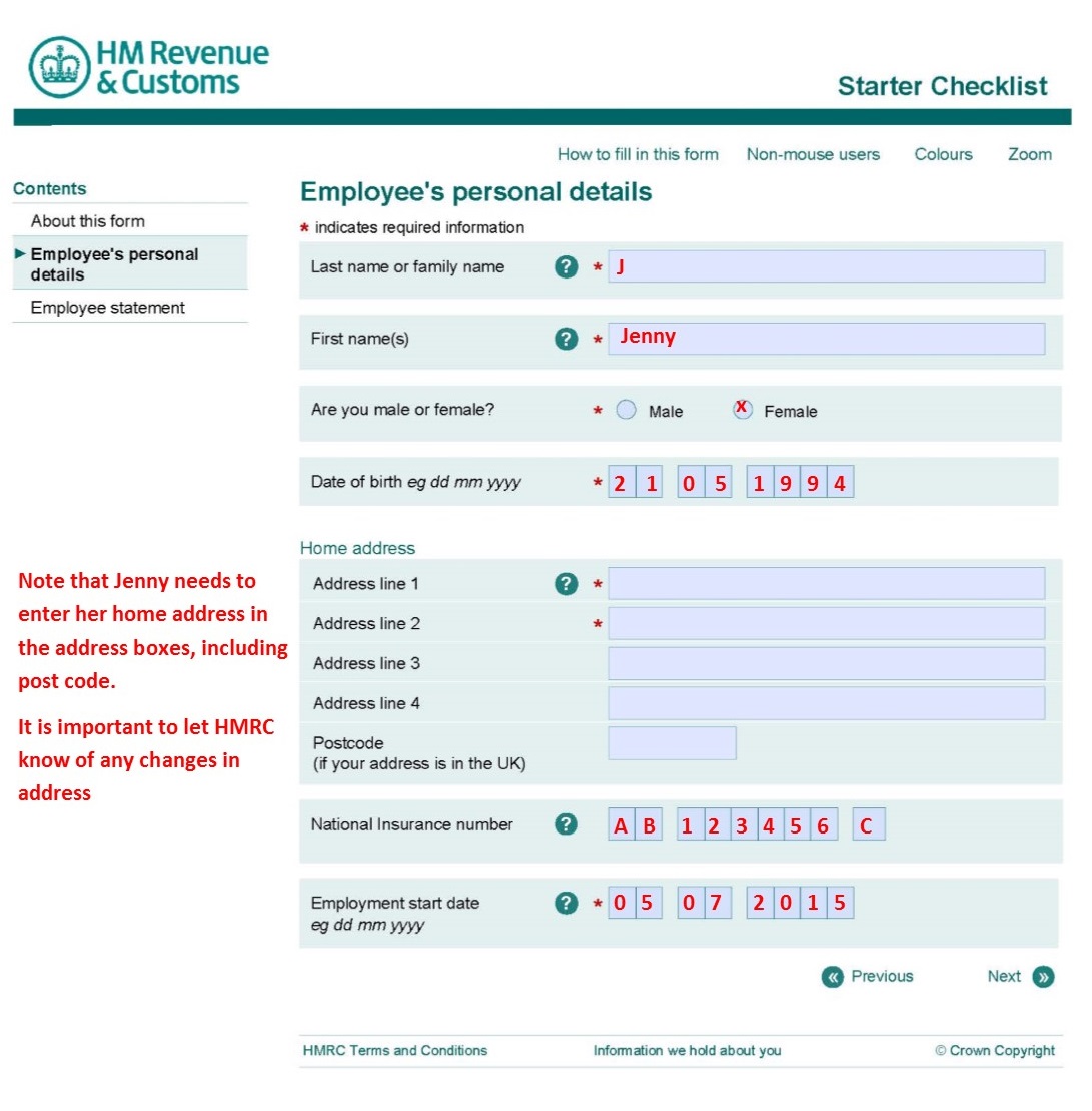 Pay As You Earn (PAYE) form starter checklist Low Tax Reform Group